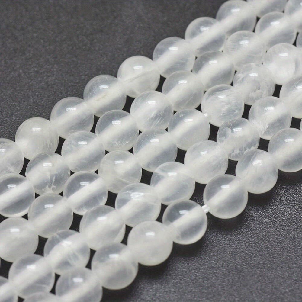 1strand Selenite Beads Strands Round 6mm Hole: 0.8mm about 67pcs/strand 15.7 2