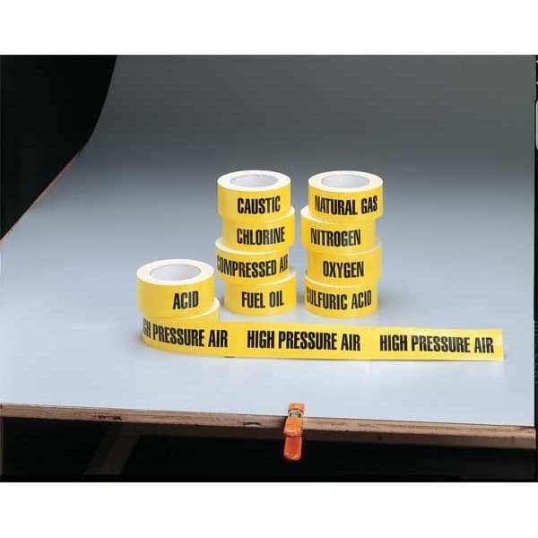 Harris Industries 2X90ft Natur Pipe Marker, Natural Gas, Yellow,  2X90ft Natur 2