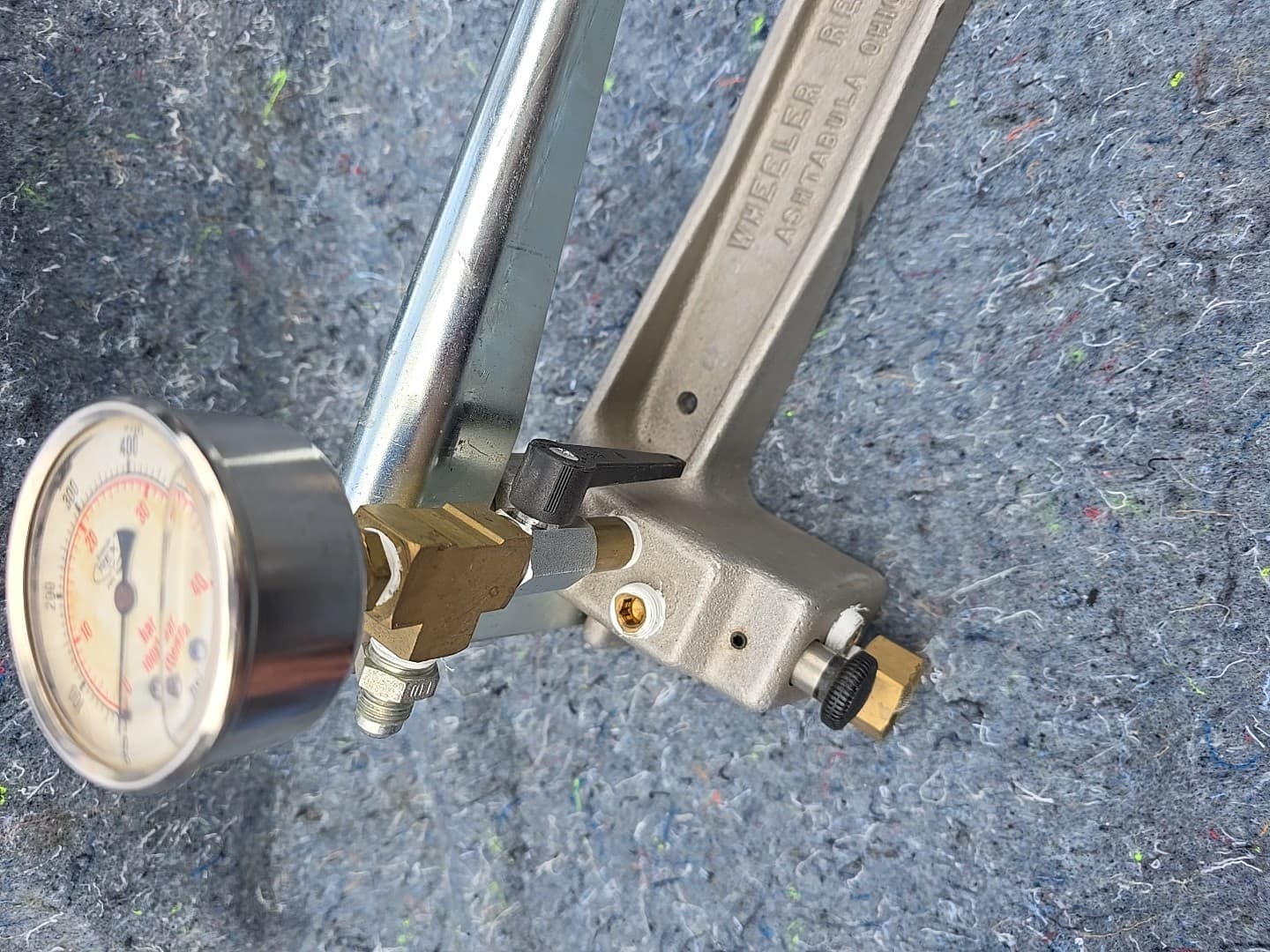 Wheeler Rex Hand Operated Hydrostatic Test Pump 600 PSI  2