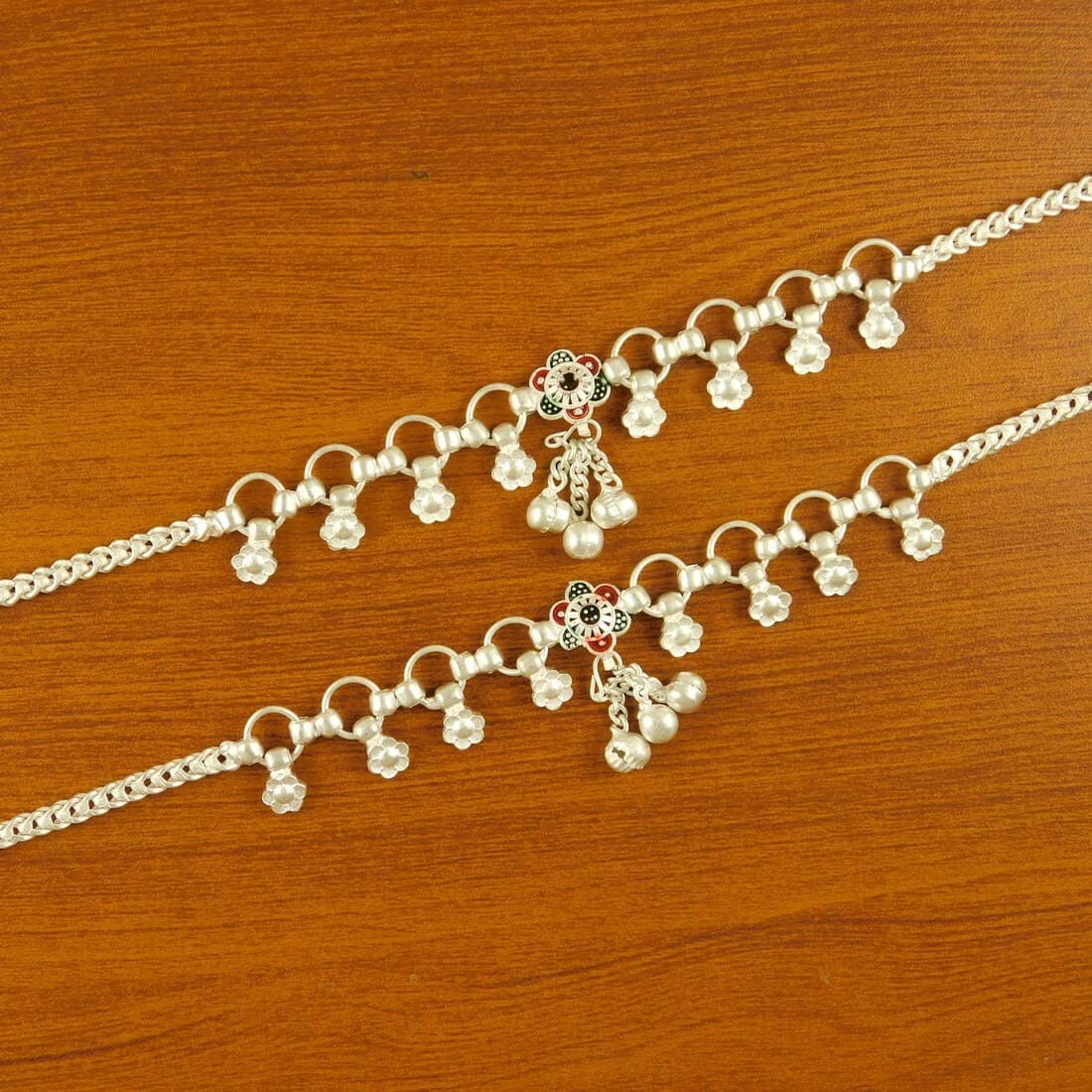 Silver Plated Anklet for Women Ankle Bracelet Chain Perfect daily wear Jewelry 2