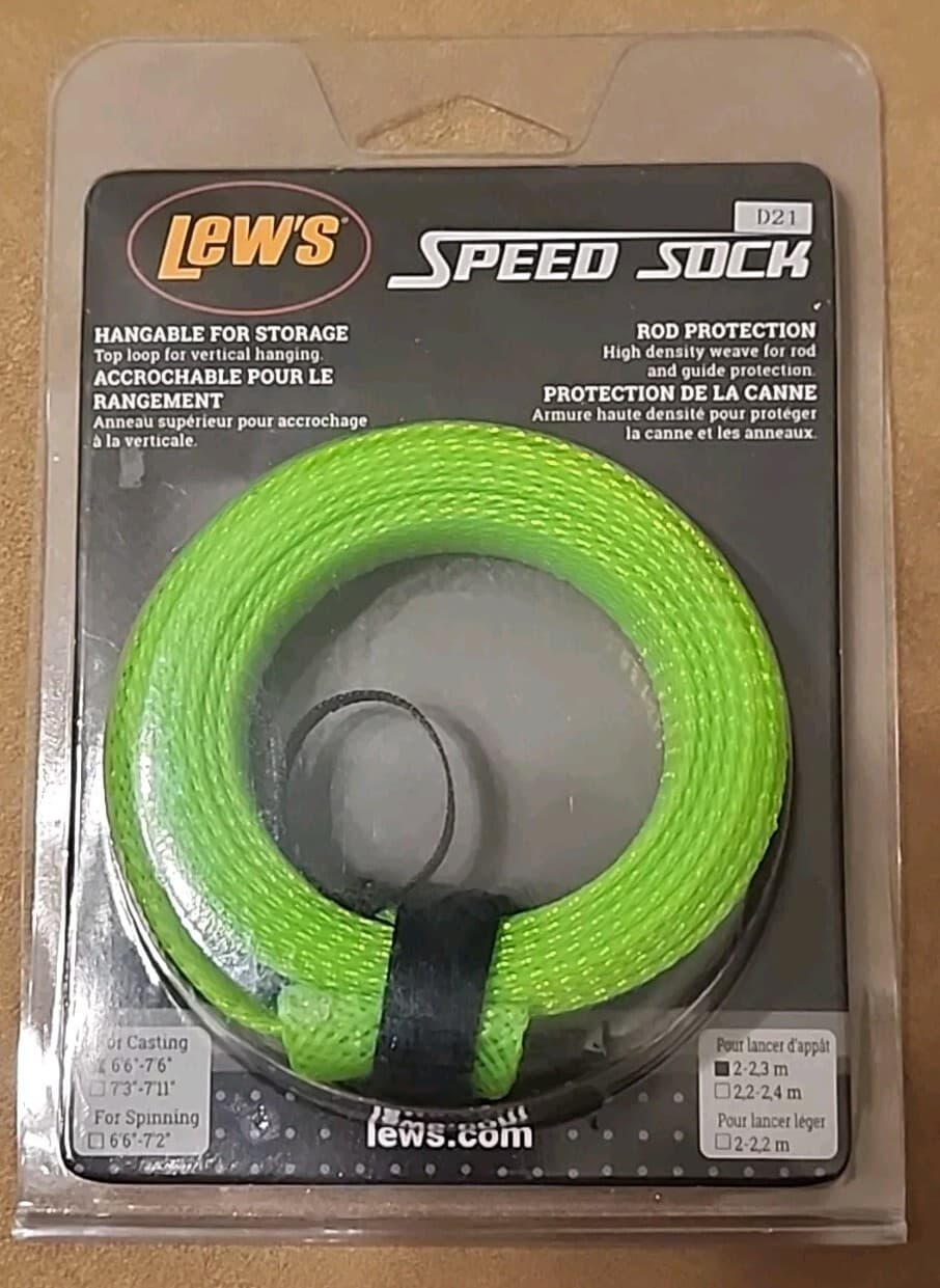 Lew's Speed Sock (Green 6'6"-7'6") Casting Rod Protection #SSCC1 2
