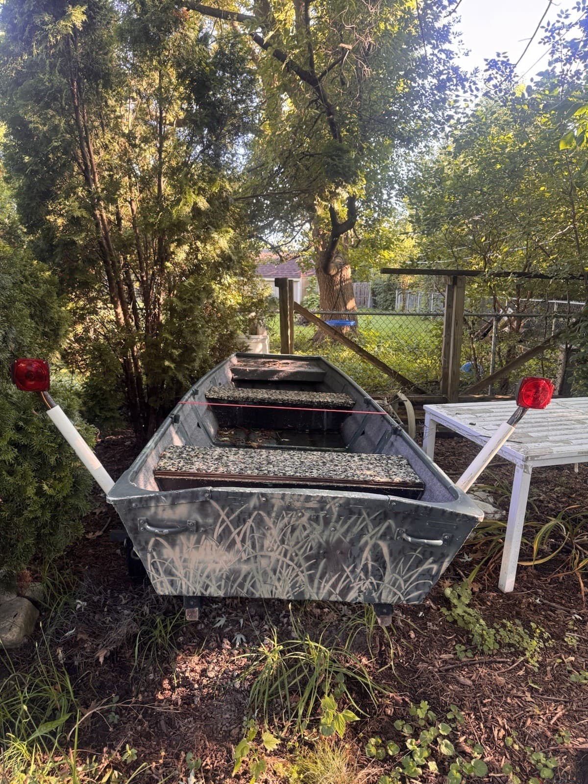 Camouflage Jon Boat with Trailer 10ft