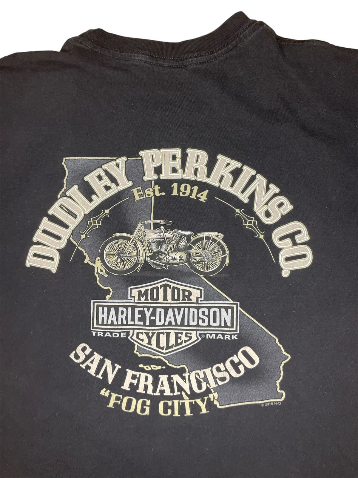 Harley Davidson Motorcycles Men’s T Shirt Size Large Dudley Perkins Made In USA 6