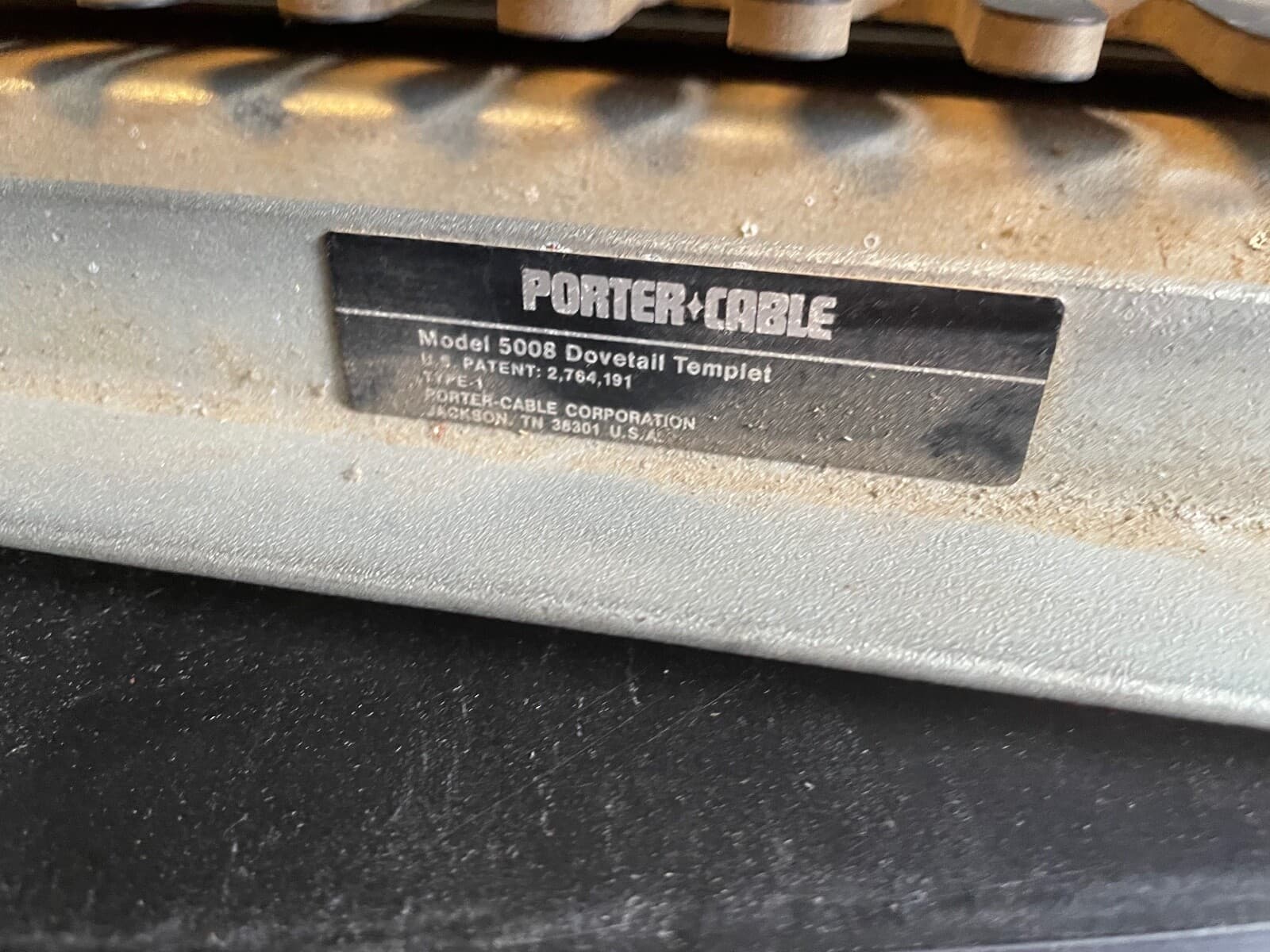 PORTER CABLE Dovetail Template Cat No. 5008 OVERALL GOOD COND.  3