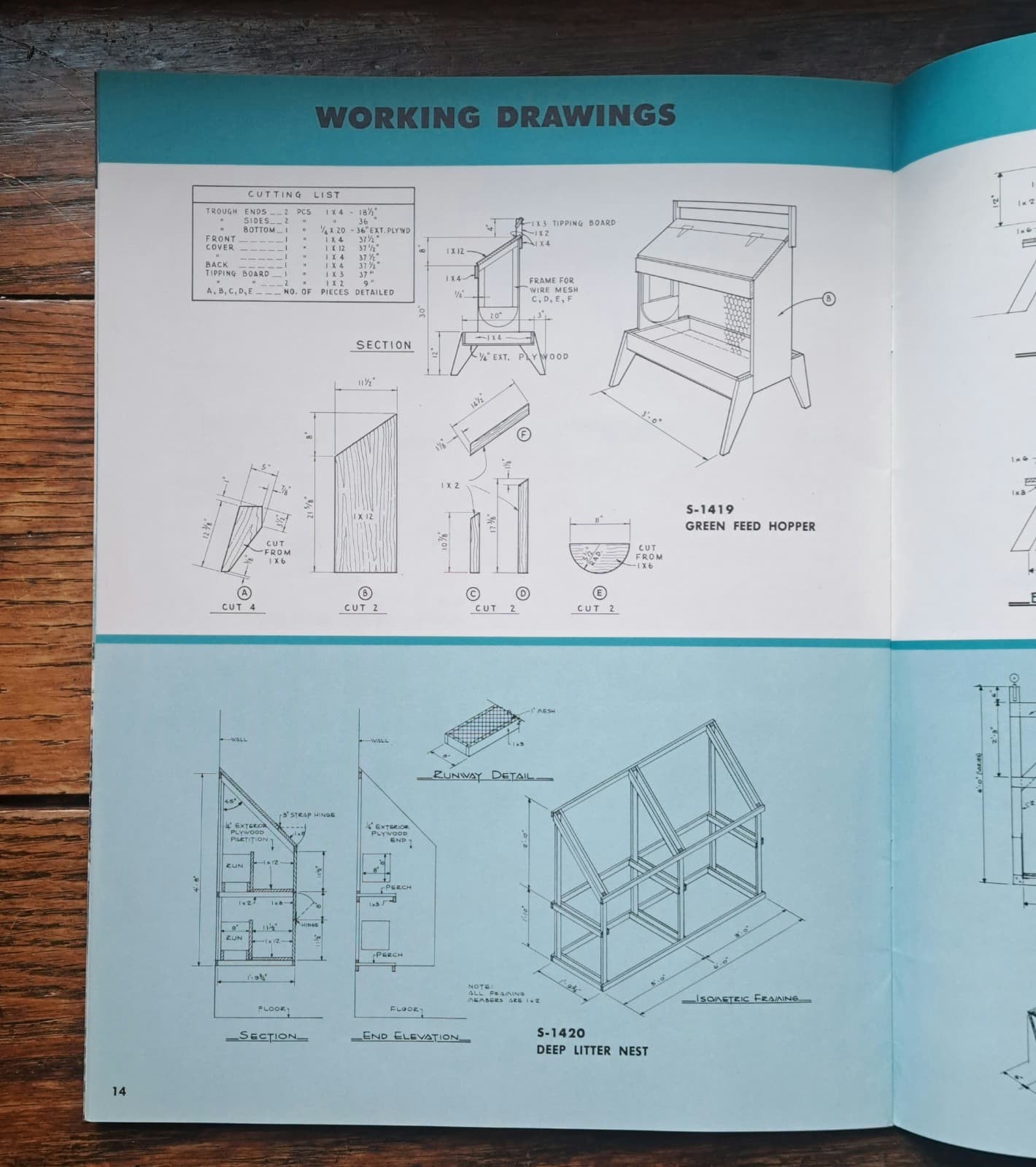 Poultry Houses and Equipment 1958 Weyerhaeuser 4-Square PB 4