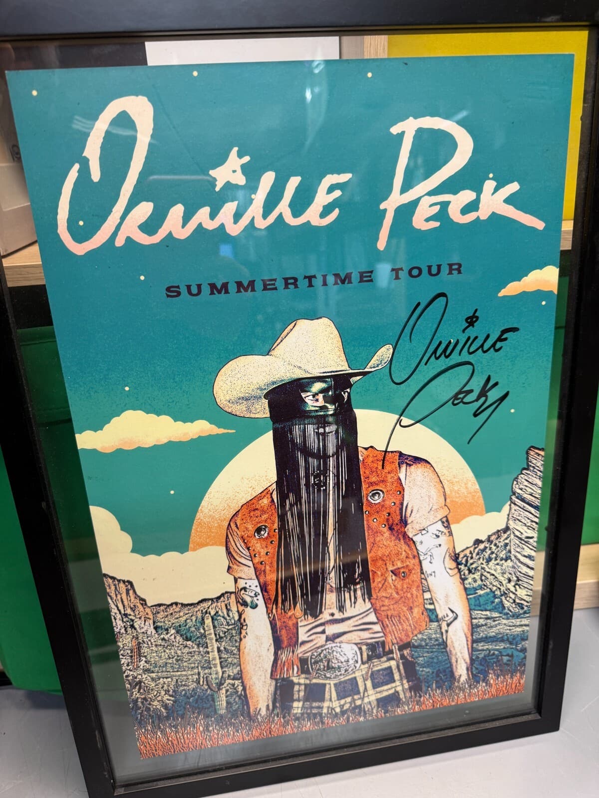 Orville Peck 2021 Summertime Tour Concert Poster Signed 12" x 18" (no frame)