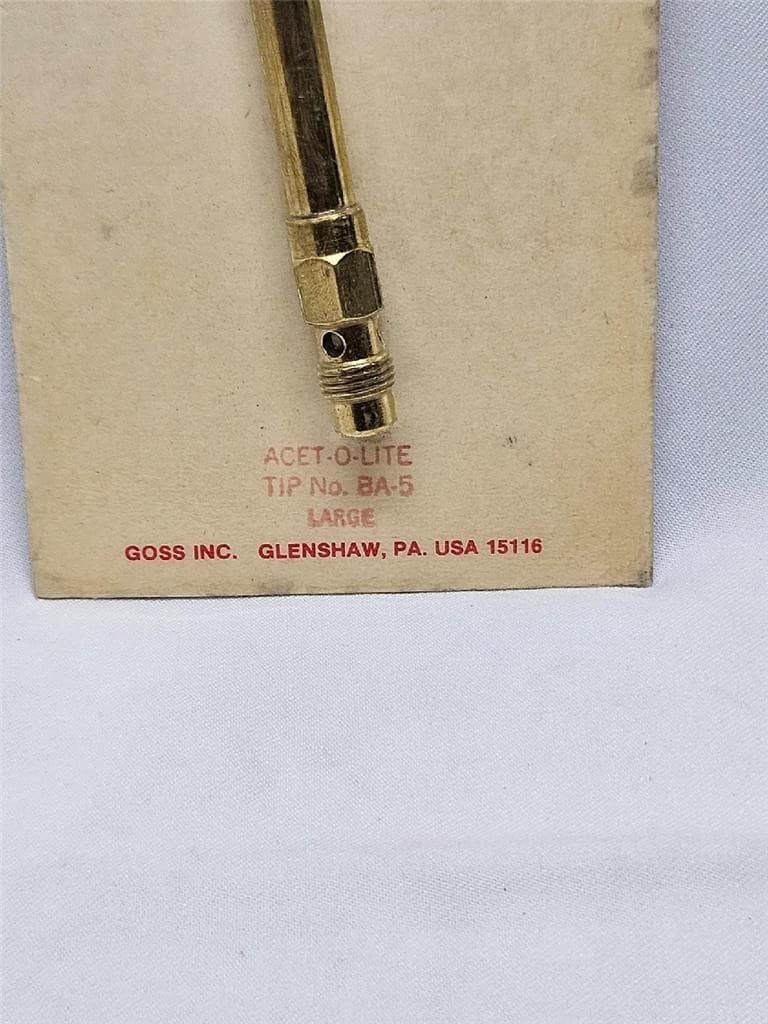 Goss Air-Acetylene, Screw-Connect, Torch Tip BA-5 Large Flame 3