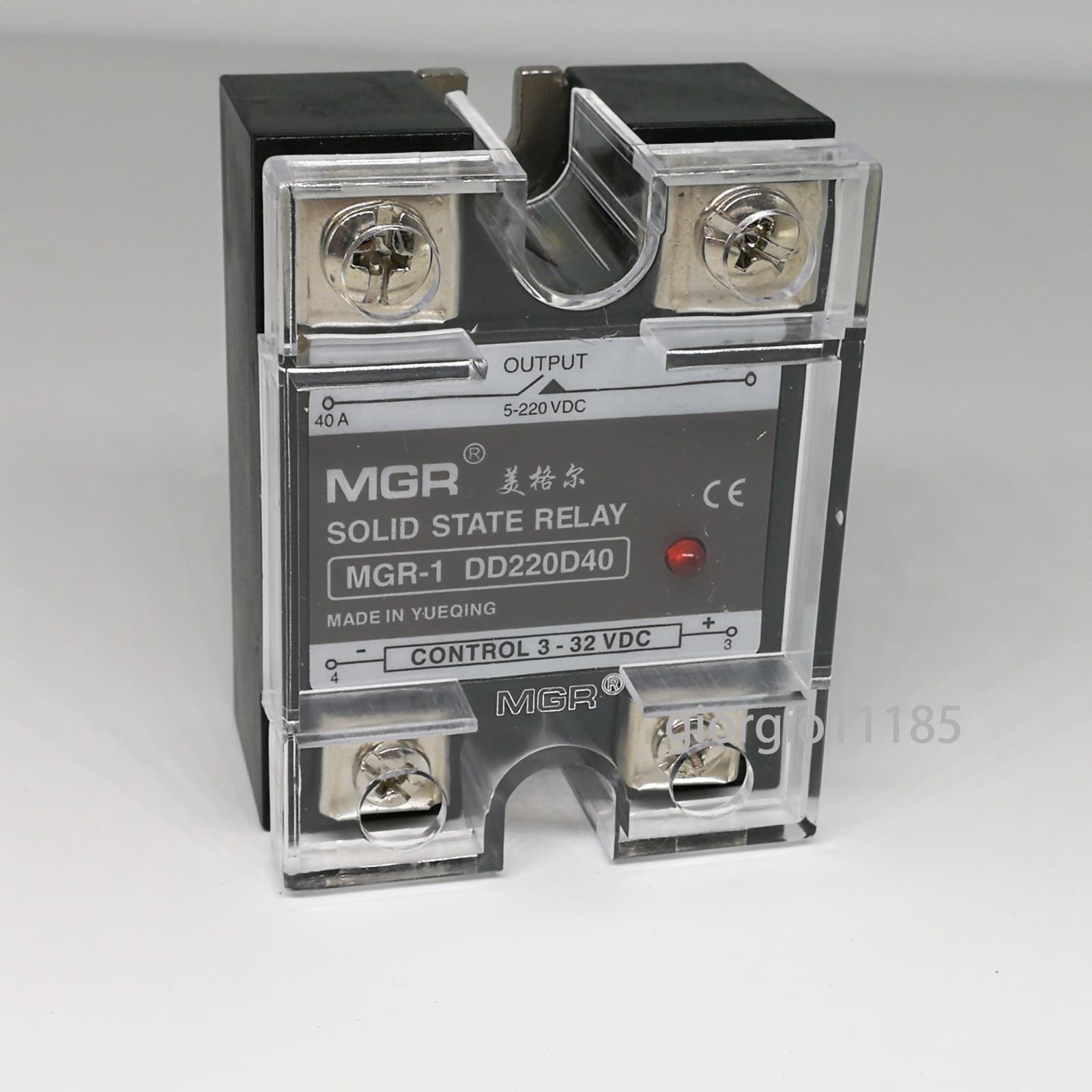 US Stock 40A Solid State Relay SSR DC-DC Input 3-32V DC Load 5-220V ​DC DD220D40 2