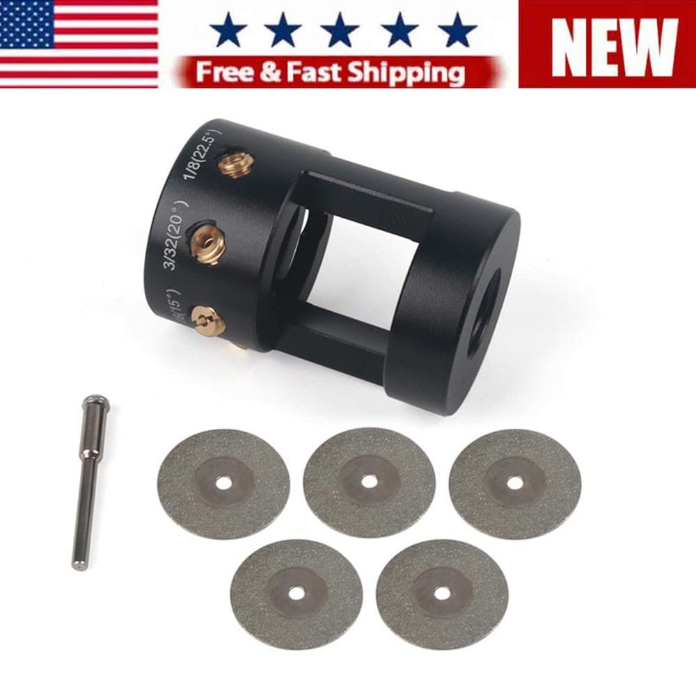 Tungsten Electrode Sharpener Grinder Multi-Angle Offsets Tool TIG Welding US NEW