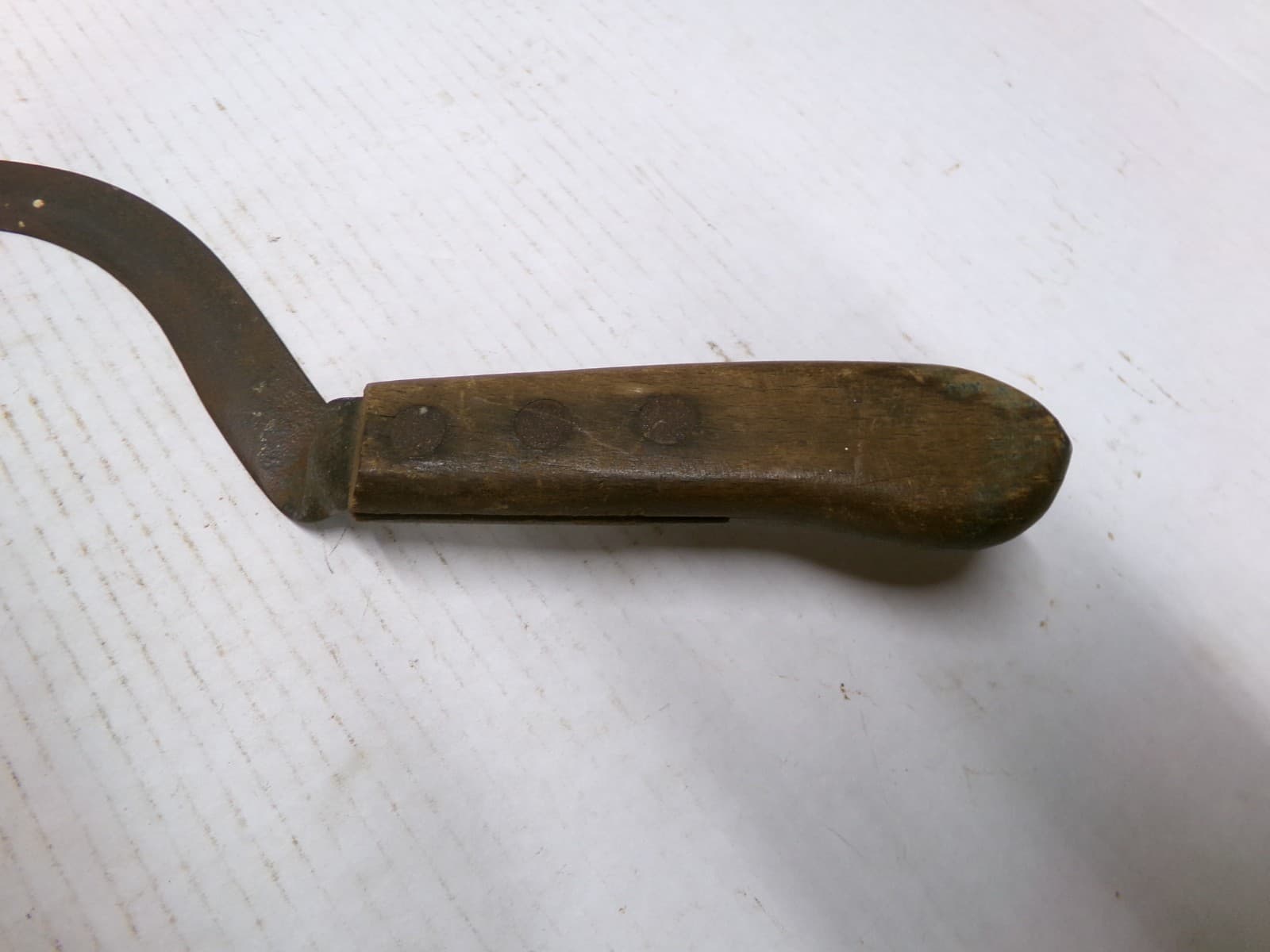 Vintage Antique Village Blacksmith Farm Hand Scythe Sickle Rustic Hand Tool 2