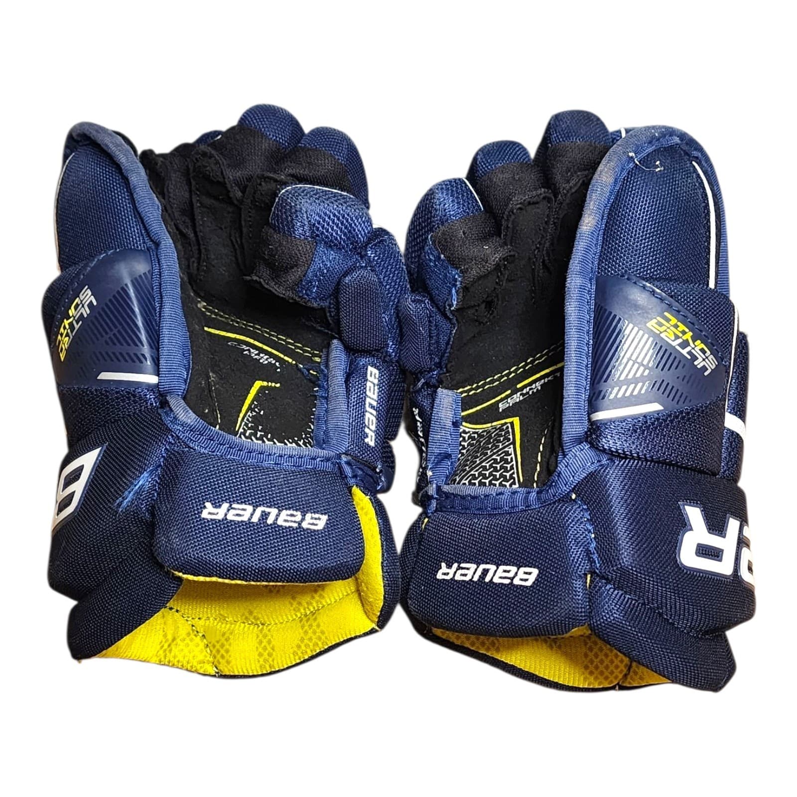 Bauer Supreme Ultrasonic Hockey Gloves Navy Blue Small 9 inch 23 cm pre-owned 6