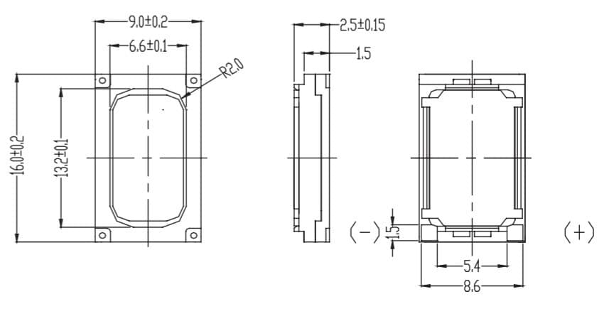 16x9mm Sugar Cube Speaker with Baffles 5