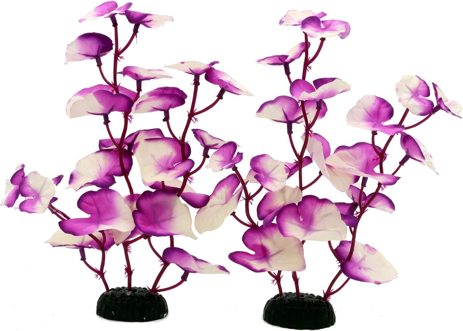 Silk Aquarium Plants for Betta Fish Tank, 2 Pcs 8 Inch Small Silk Aquarium Pl... 4