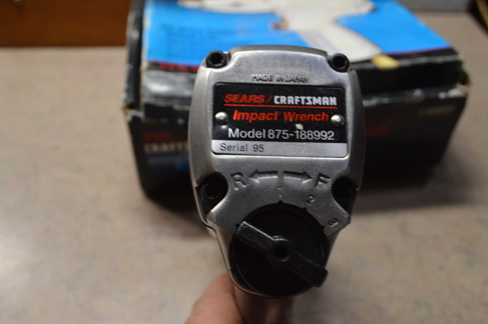 NOS Craftsman 18899  Air Drive 1/2" Drive Heavy Duty Impact Wrench 6