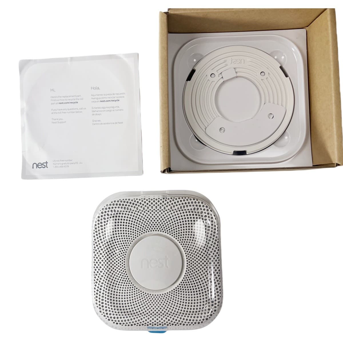 Google Nest Protect Smart Smoke Alarm Carbon Monoxide Detector Battery Power 4