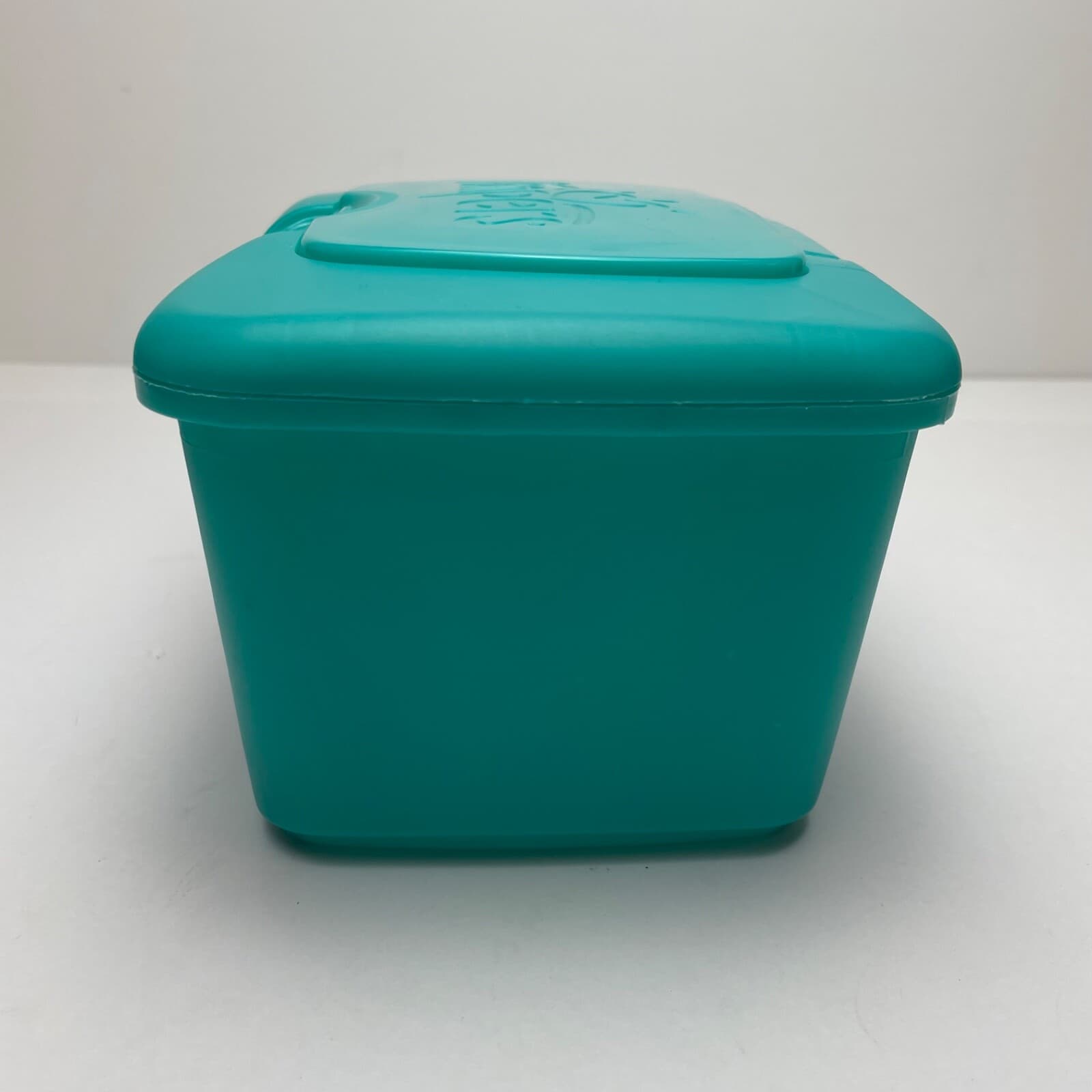 Empty Pampers Baby Wipes Dispenser  Pop Up Container Only Teal Blue Green 5