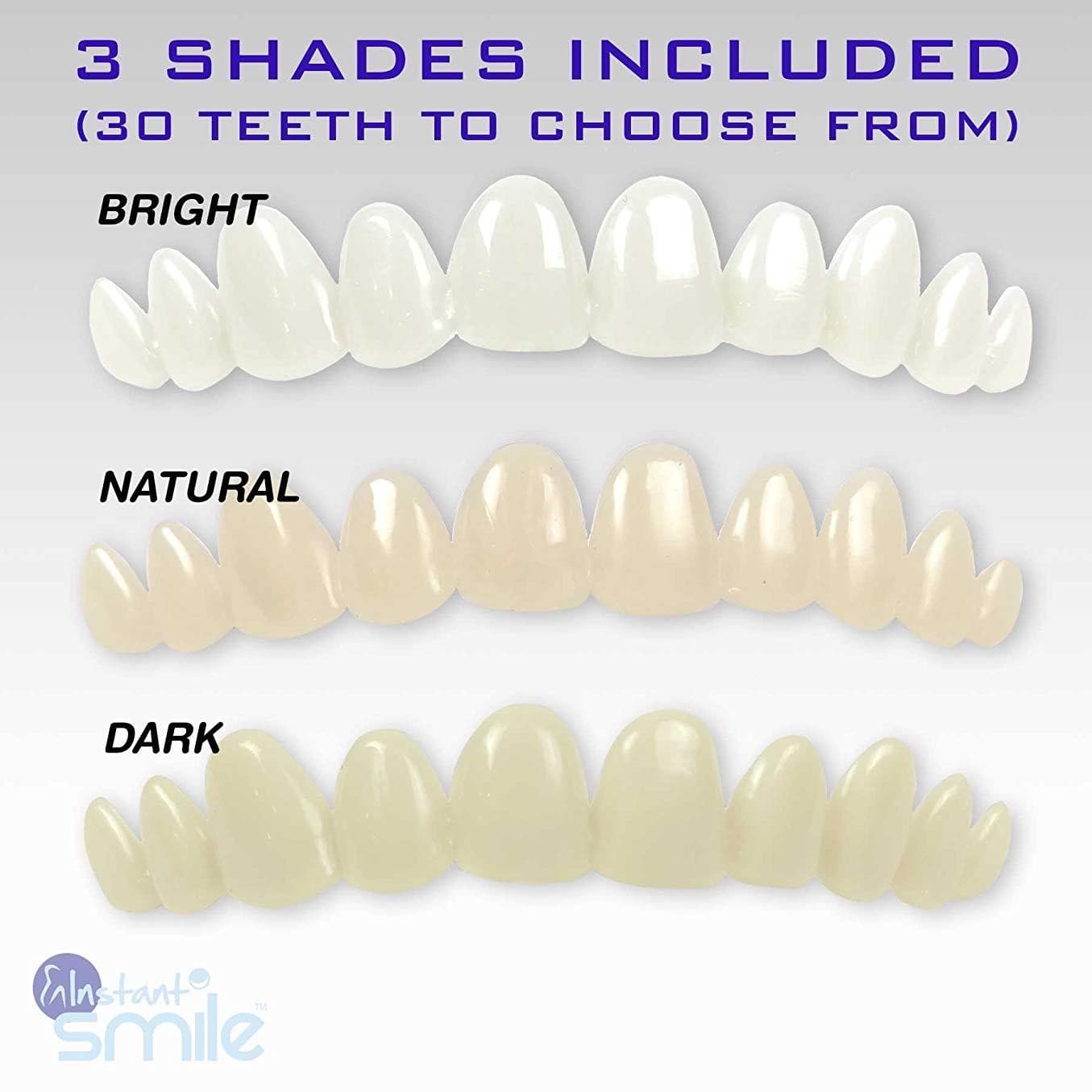 Instant Smile 30 Assorted Temporary Tooth Kit Deluxe 3 Shades Replacement Kit 2