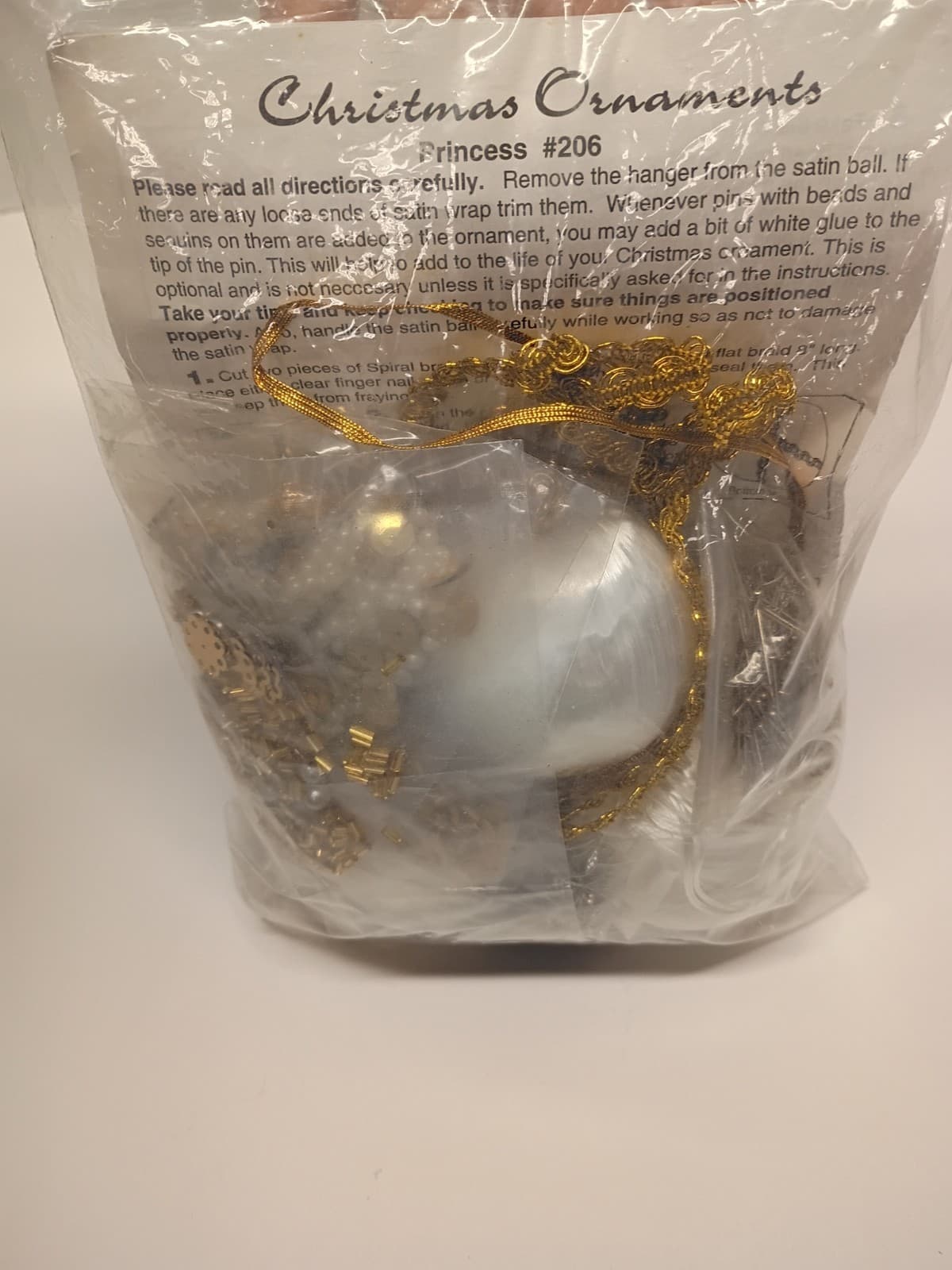 Vintage 3 Pack Sulyn Christmas Pushpin Bead Ornament Kit # 206 Princess Gold  4