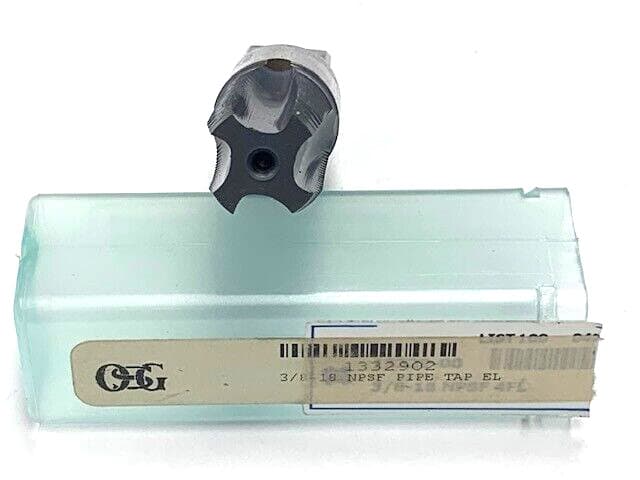 3/8-18 NPSF STRAIGHT PIPE TAP HIGH SPEED STEEL 4 FLUTE EL COATED  OSG 1332902 5