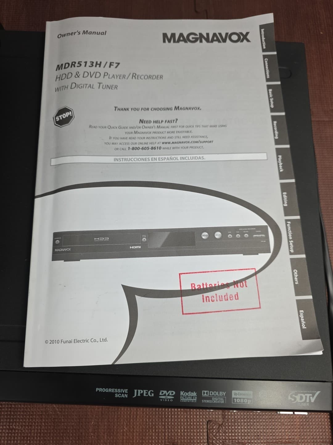 Magnavox MDR513H/F7  320GB HDD & DVD Recorder With Remote Tested Working 6