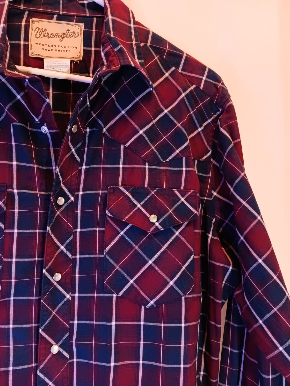 Wrangler Men's Long Sleeve Plaid Shirt 3