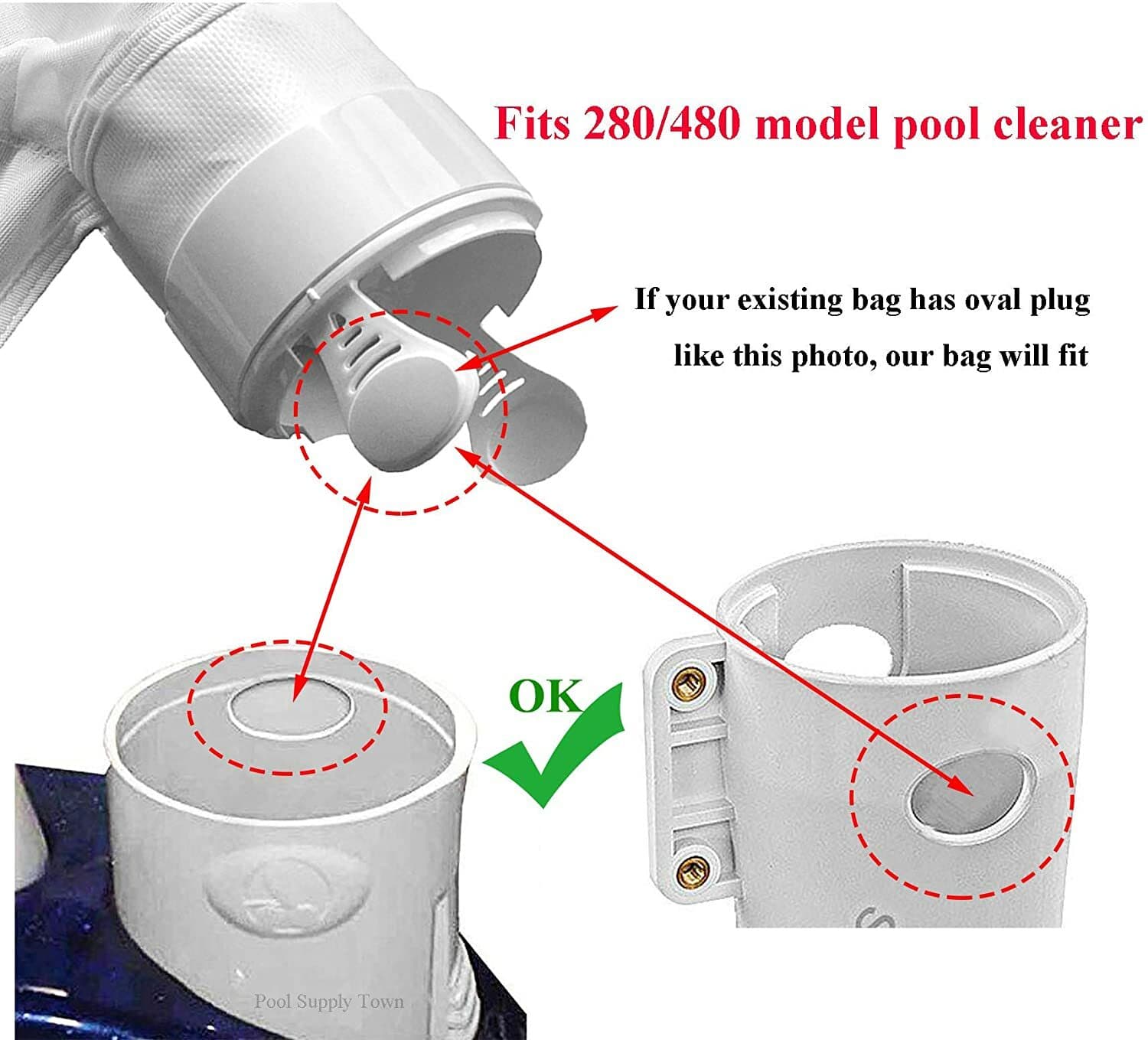 280 Pool Cleaner Leaf Bag K15 K-15 For Zodiac Polaris 280/480 Leaf Bag K15  2