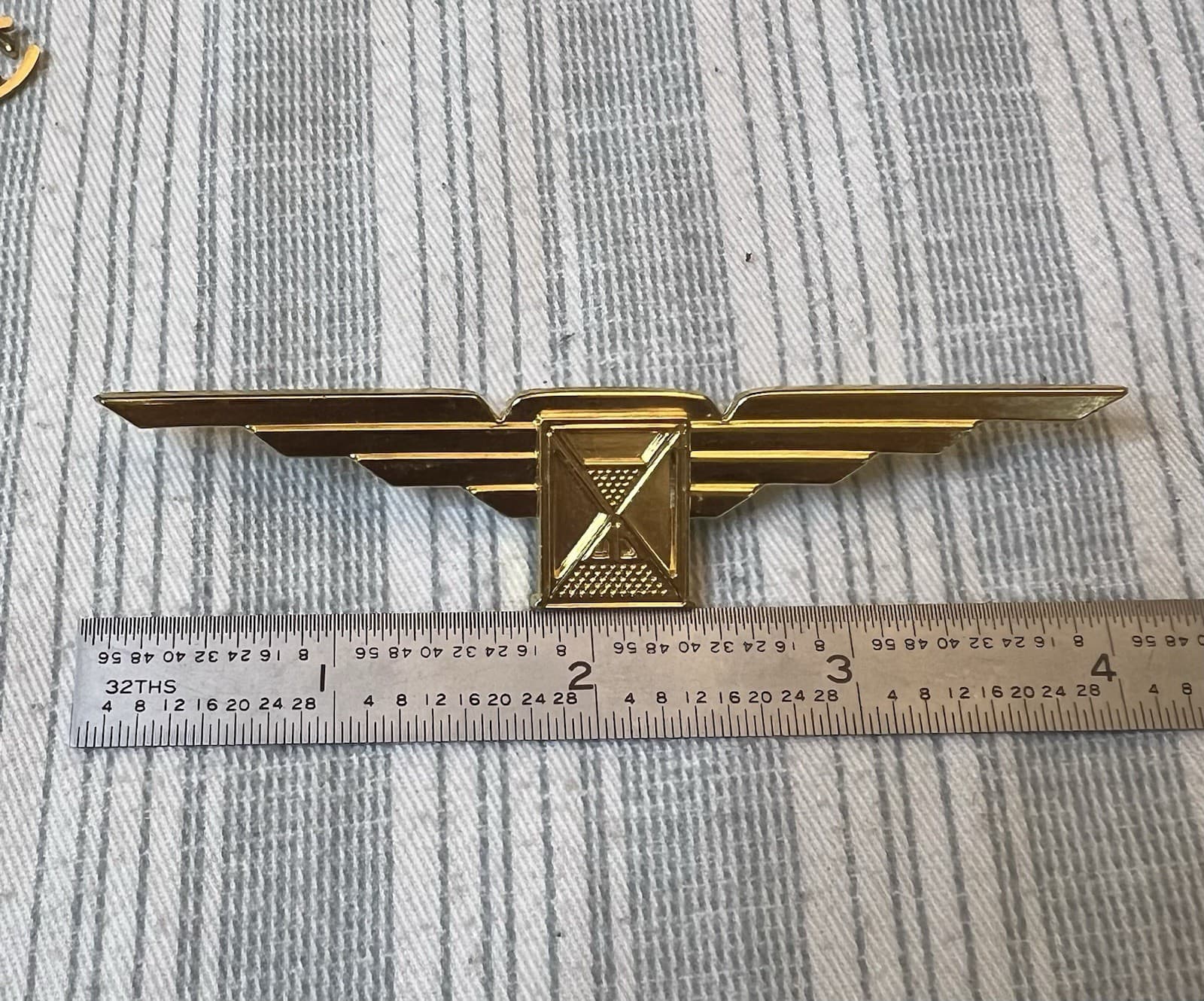 Vtg Longines Watches, Watch Company Logo Medallion, Emblem, Display NOS 4in 3