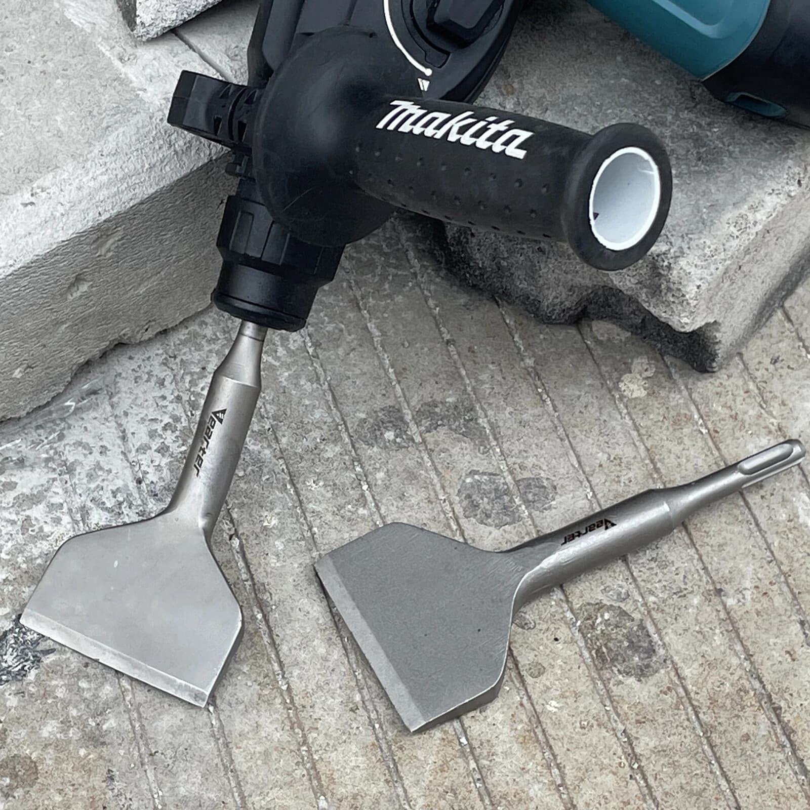 Vearter SDS PLUS Floor Scraper 3''X6.3''  Curved Chisel Bit for Hammer Drill 4