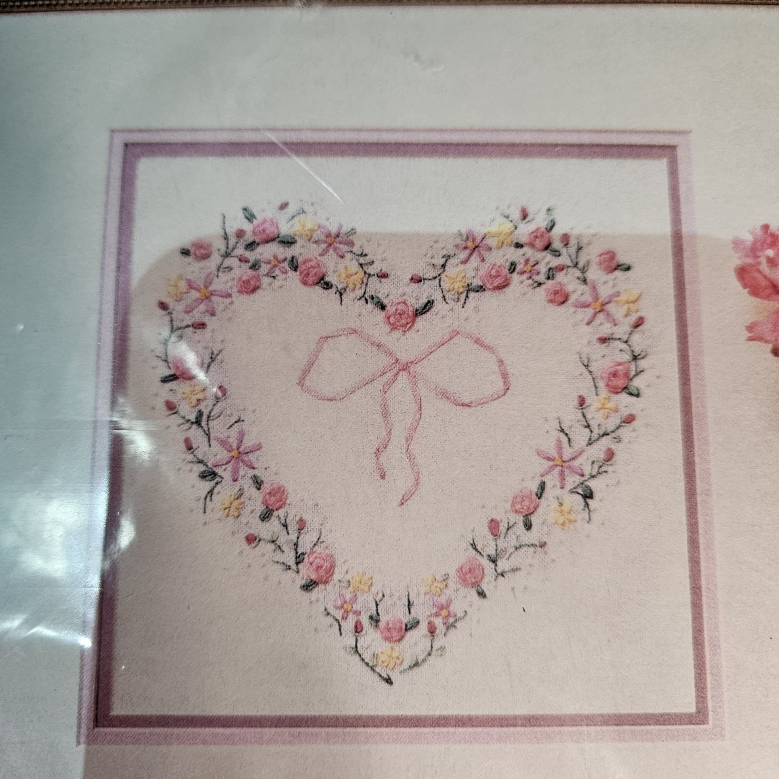 True Colors Ribbon Embroidery Kit Victorian Heart SRK0006 Complete Kit VTG 2