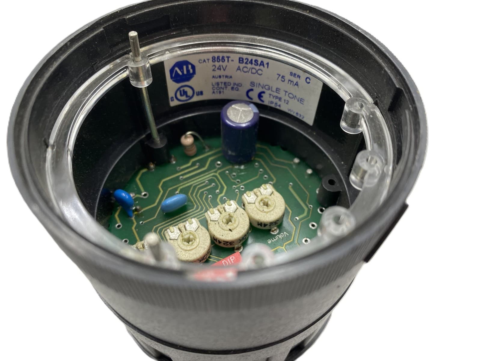 Allen Bradley 855T-B24SA1 Ser C Single Tone Alarm Module for Stack Light - NEW 2