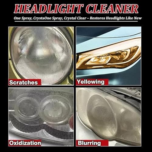 Headlight Cleaner Spray Headlight Restoration Removes Haze, Oxidation &  6