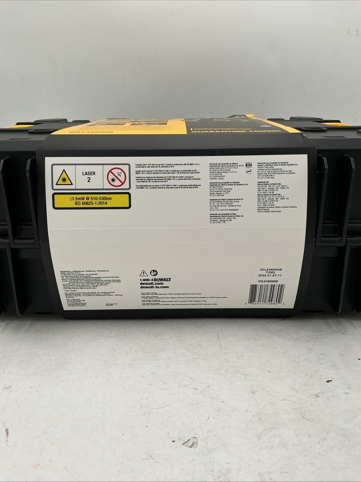 DEWALT DCLE34020 20V MAX Cordless Cross Line Green Laser - Bare Tool 5