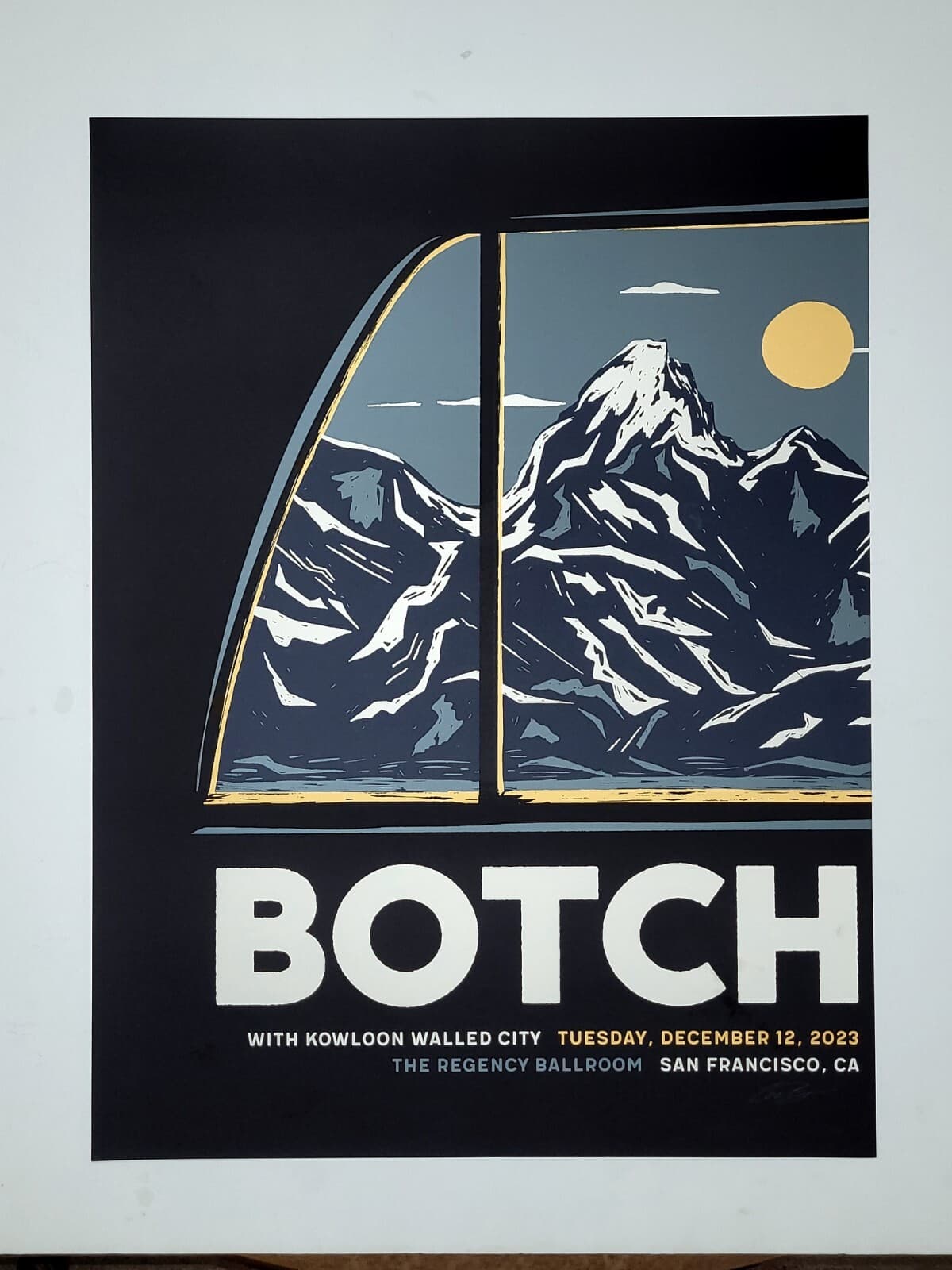 BOTCH BAND Poster San Francisco SIGNED OFFICIAL Print Regency Ballroom 2023