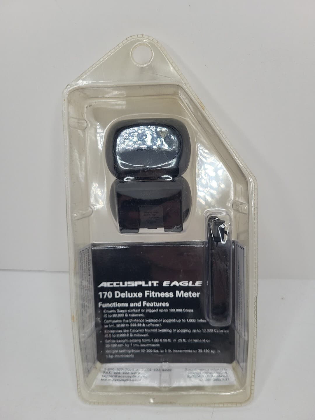 Accusplit Wellness Eagle 170 Deluxe Walking Step Activity Pedometer AE170 2