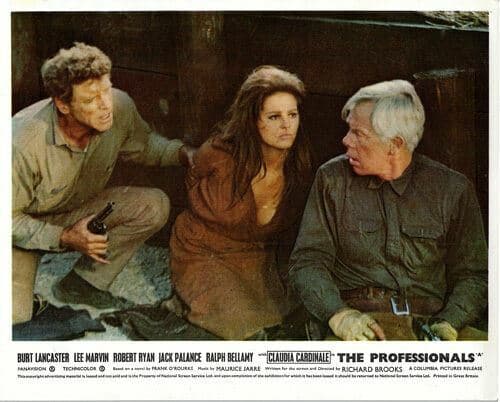 THE PROFESSIONALS ORIGIAL LOBBY CARD LEE MARVIN BURT LANCASTER CLAUDIA CARDINALE