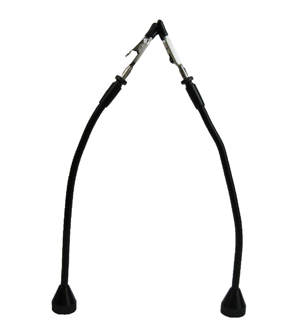 2 Helping Hands 11" Magnetic Base Third Hand Tools with Alligator Clips in Black