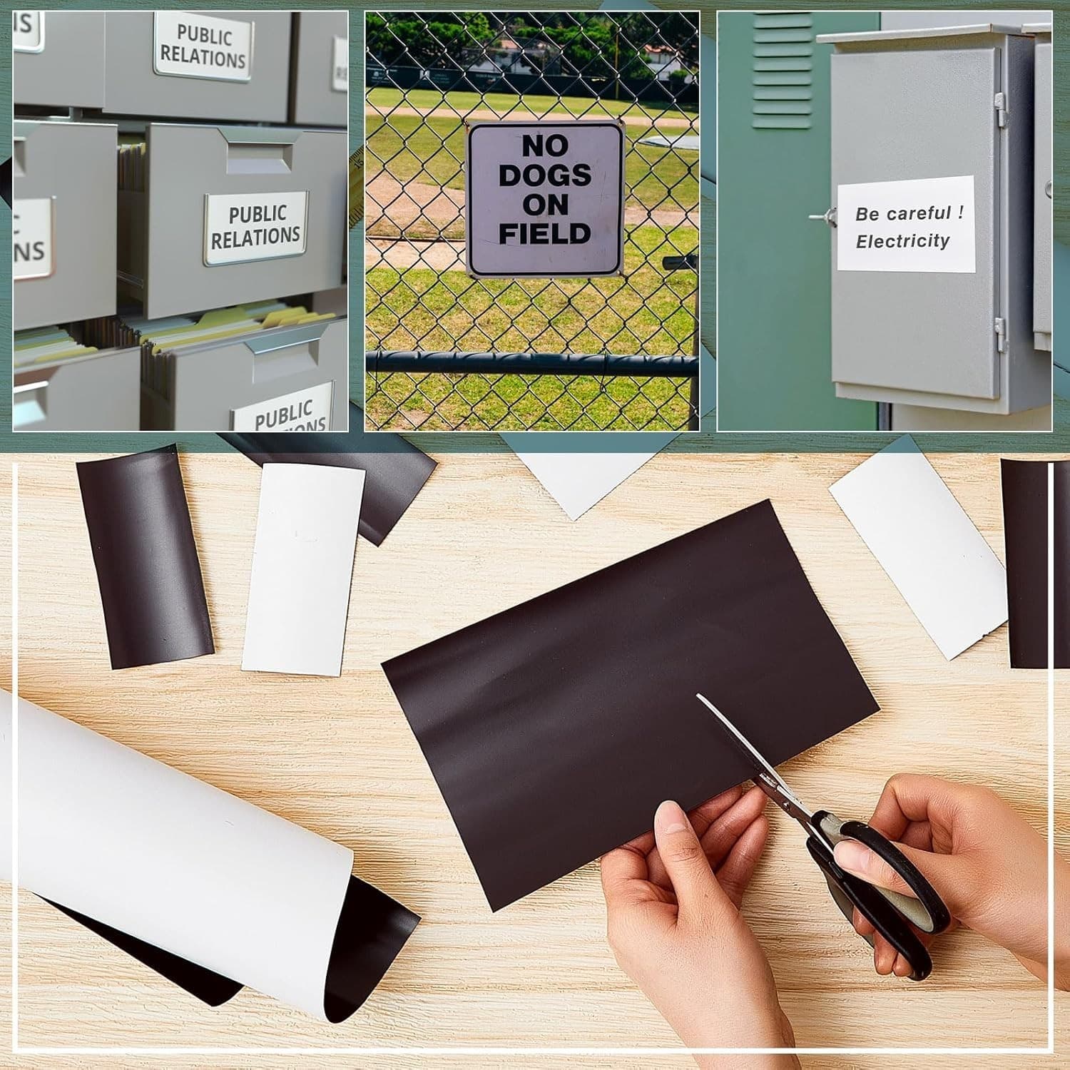 24 Inch X 10 Feet, 30 Mil Blank White Surface Magnet Sheets Magnetic Roll Printa 6