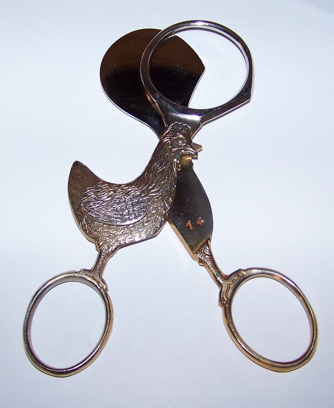 Vintage HOFFRITZ EGG TOPPER Cutter KITCHEN SCISSORS Rooster CHICKEN Germany 5