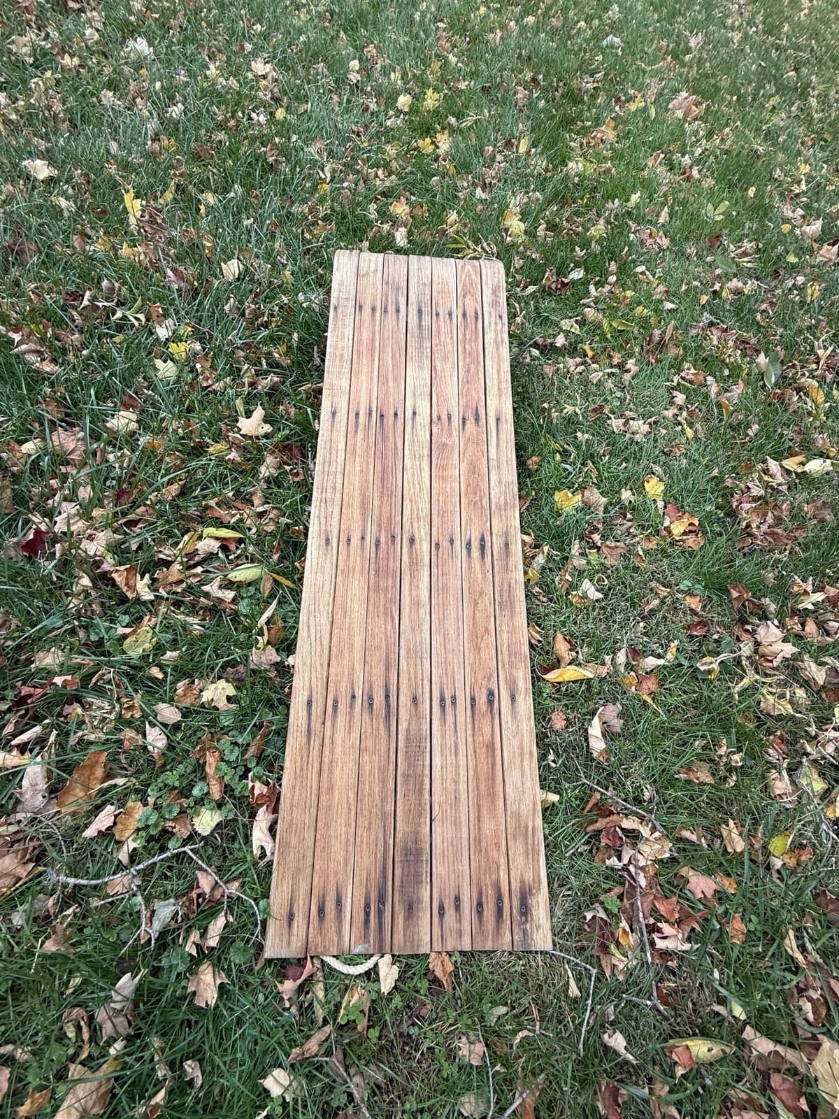 vintage wooden toboggan sled 3