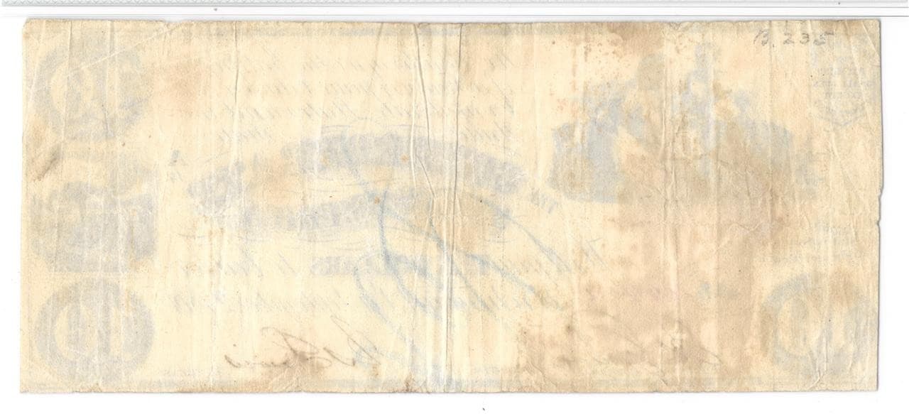 T-28 RARE Watermark Block CSA 1861 $10 Confederate PF-11 PMG VF20 Only 8-9 Known 6