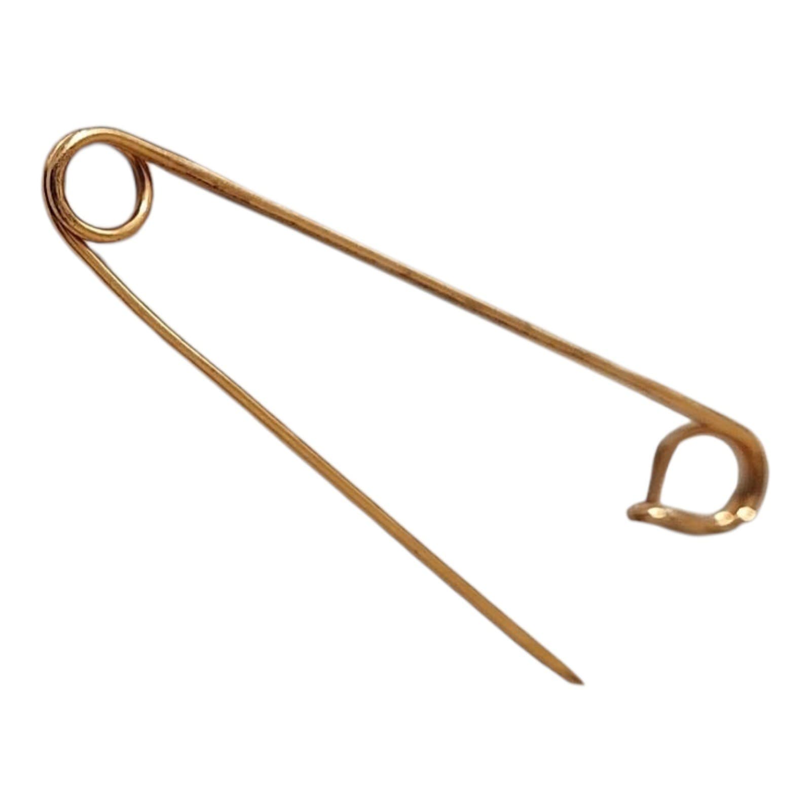Gold Filled Safety Pin Brooch Large Heavy Duty Metal Craft Sewing Accessory 3