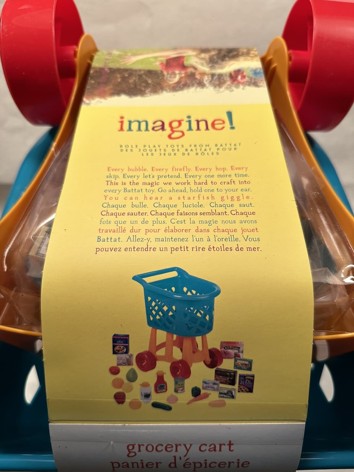 Battat - Grocery Cart – Deluxe Toy Shopping Cart with Pretend Play Food Acces... 2