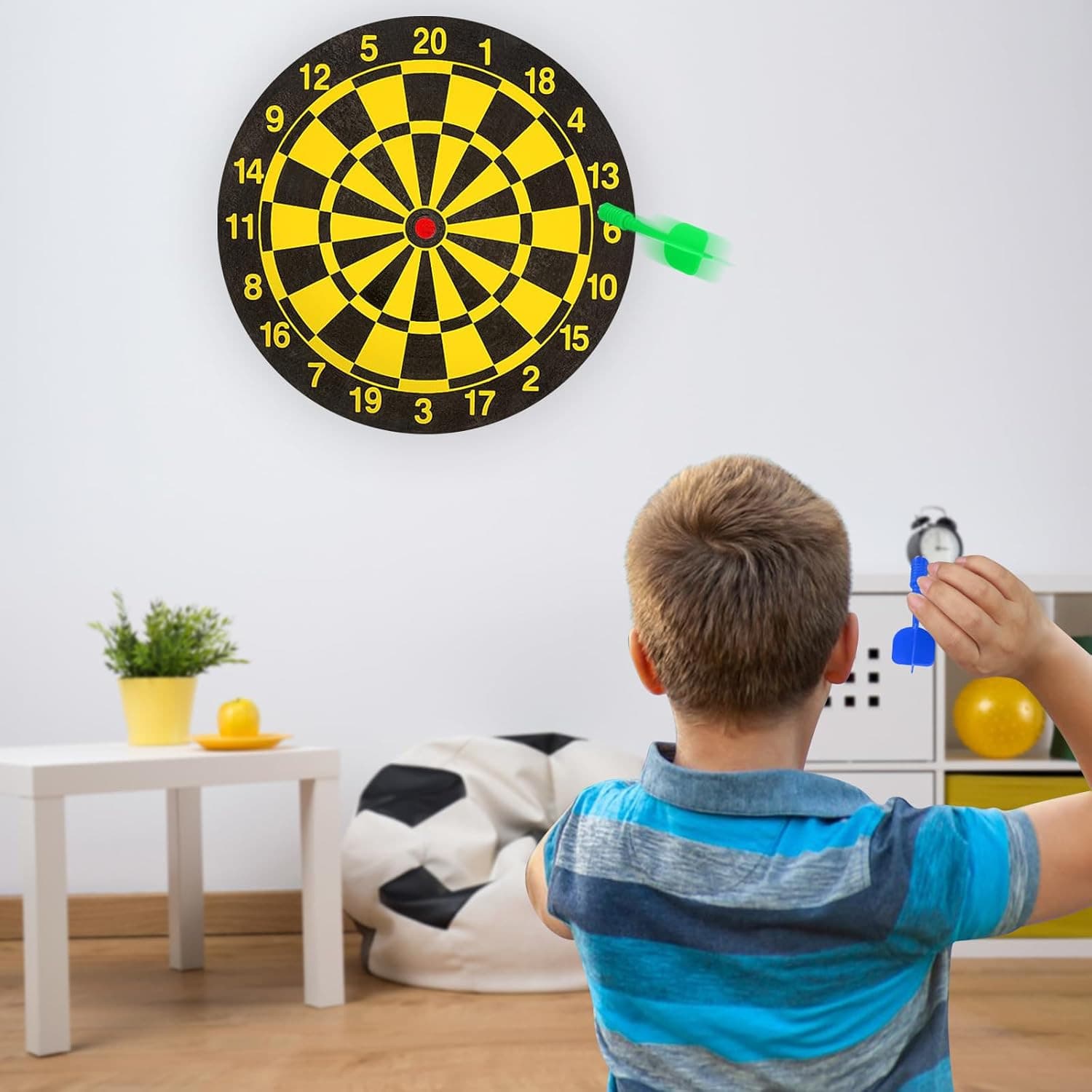 Accmor 16 Pack Magnetic Darts for Magnetic Dartboard, Replacement Plastic Dart G 6