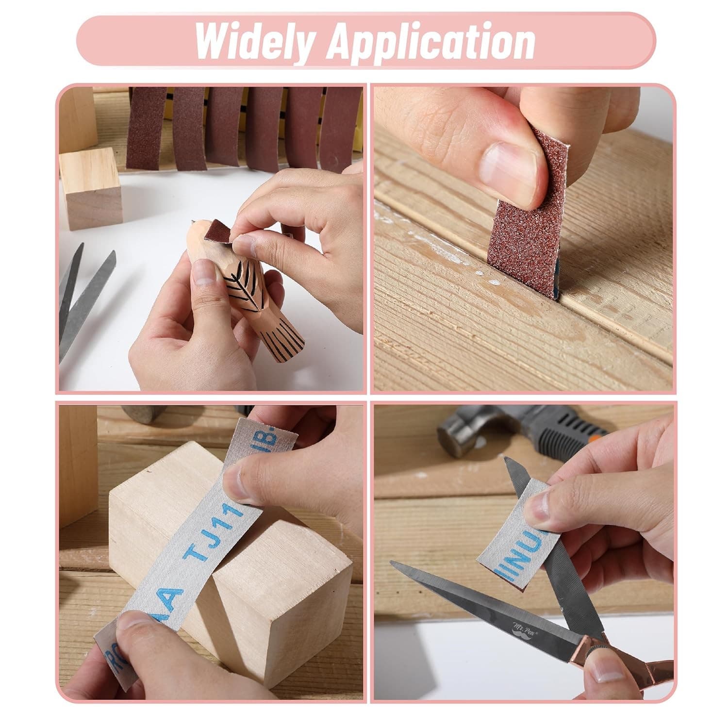 1" x 20 Ft Emery Cloth Roll 80/150/240/320/400/600 Grit Abrasive Sandpaper Roll 5