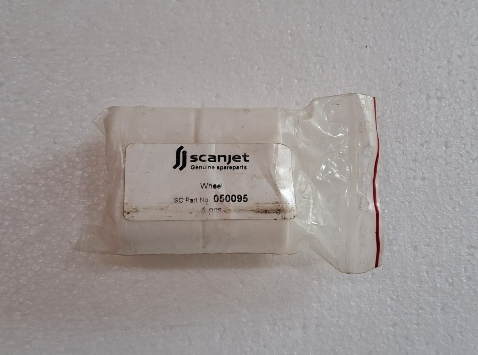 LOT OF 4 PC. WHEEL FOR SCANJET FIXED TANK CLEANMACHINE SC30/SC90T P.N.050095 2