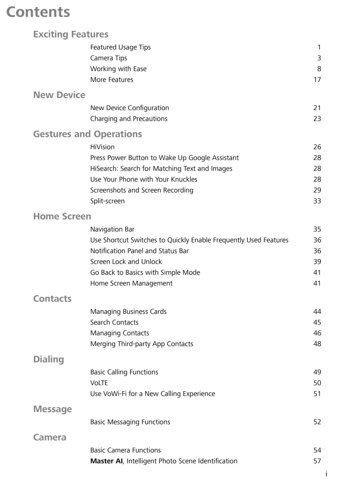 Huawei P30 Pro Cell Phone USER GUIDE OWNER'S MANUAL 3