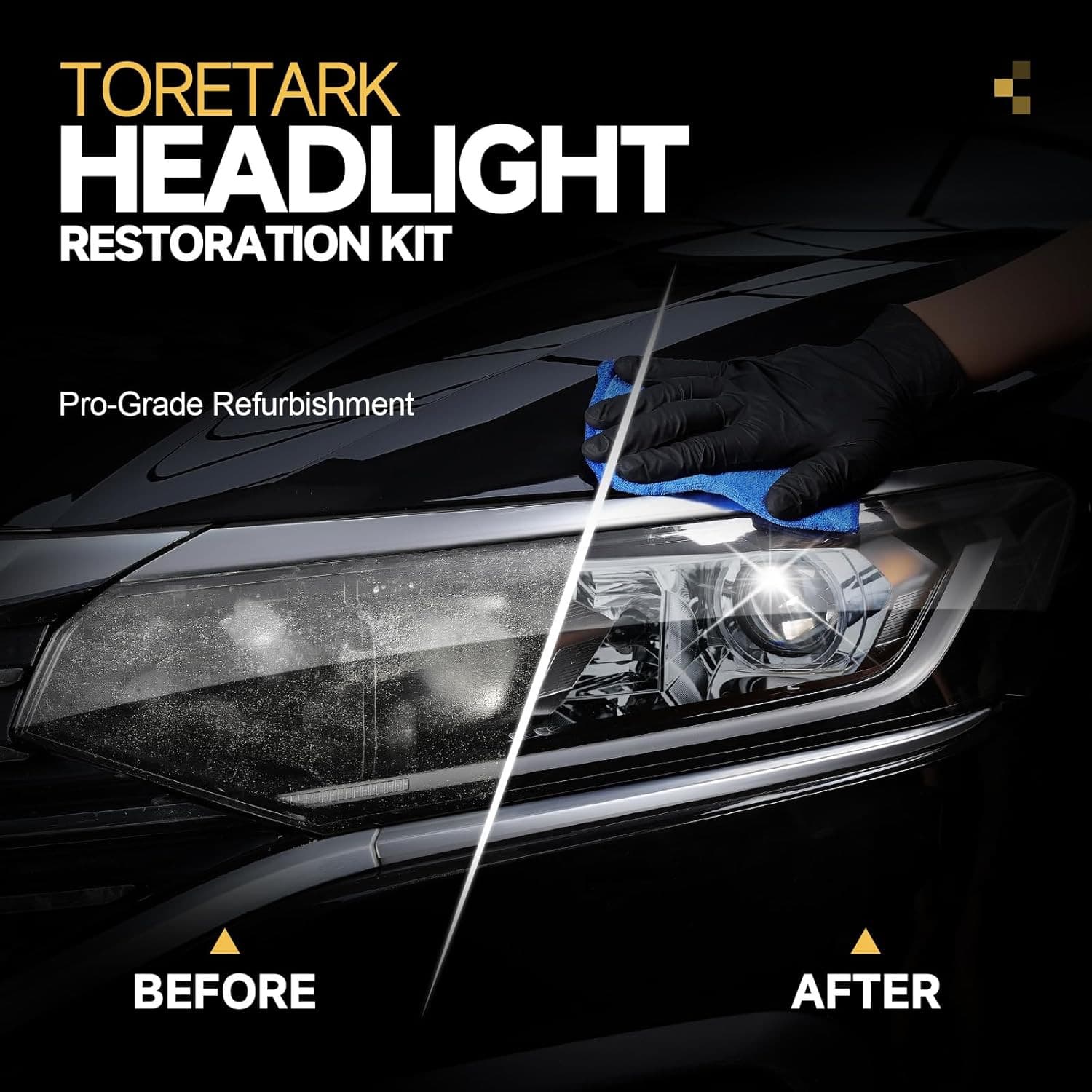 Headlight Restorer Headlight Restoration Kit No Sanding Required Repair of Resto 3