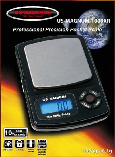 US-Magnum 1000g 0.1g Precision Pocket LCD Digital Scale Weigh g,oz,gn,dwt,ct,ozt 4