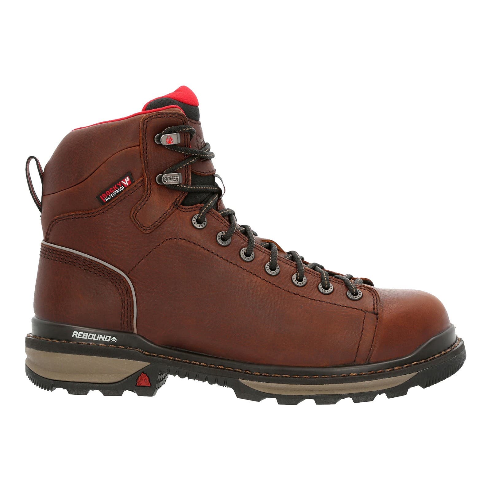 Rocky Rams Horn Lace To Toe Composite WP Mens Brown Work & Safety Boots