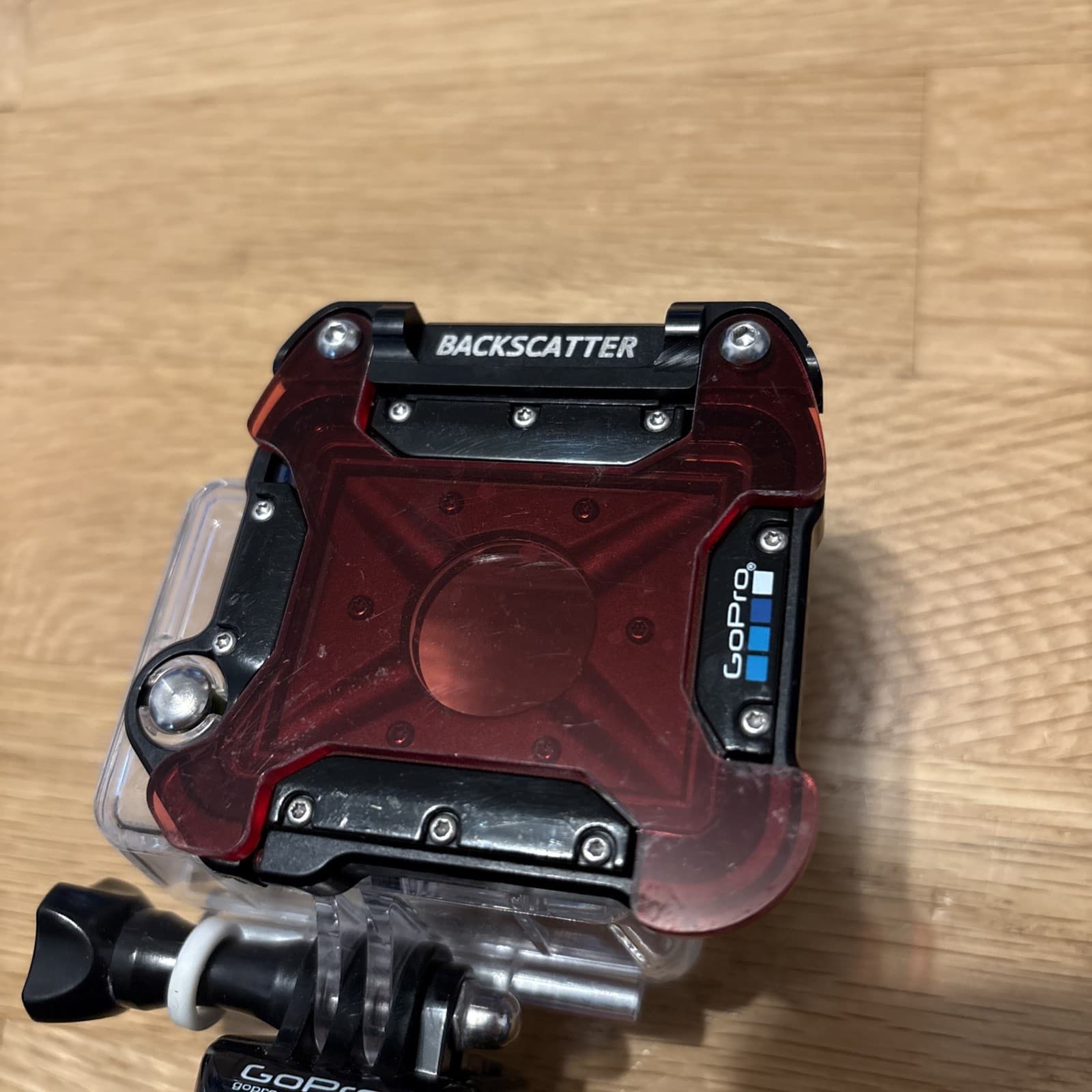 Backscatter Gopro Underwater Filter Go Pro Snap Plastic case Used Cover 2